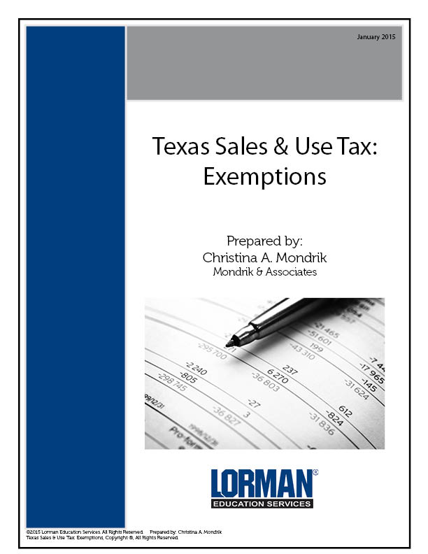 Texas Sales & Use Tax: Exemptions