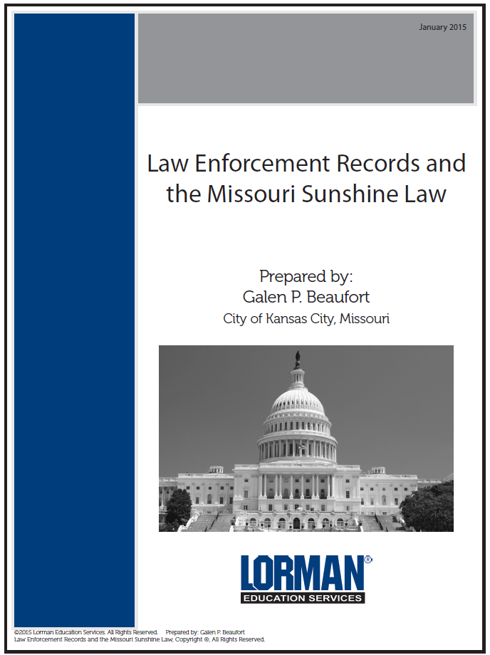 Law Enforcement Records and the Missouri Sunshine Law