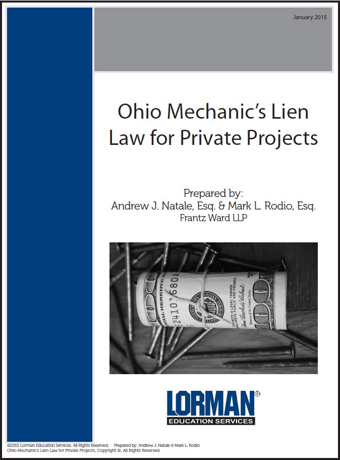 Ohio Mechanic's Lien Law for Private Projects