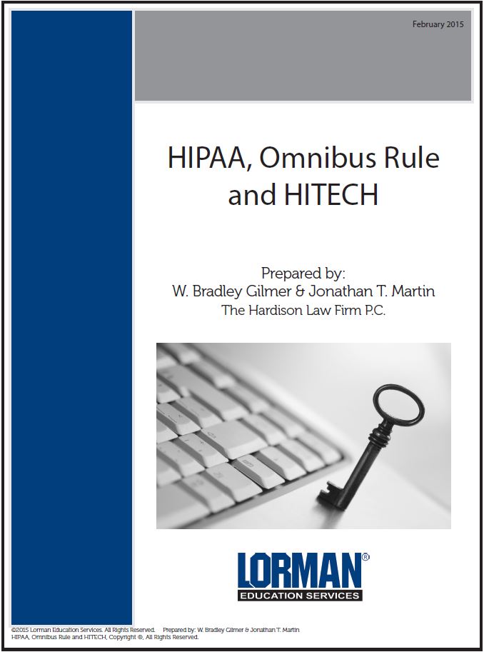 HIPAA, Omnibus Rule and HITECH