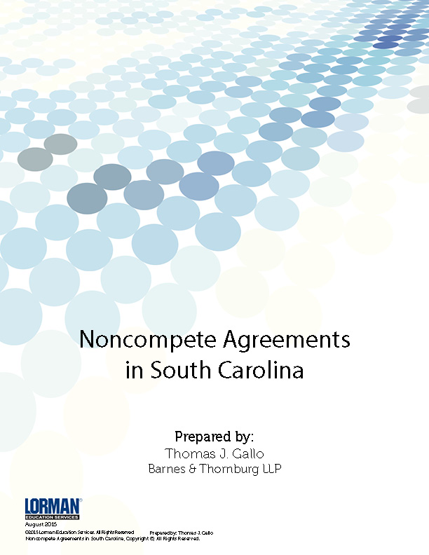 Noncompete Agreements in South Carolina