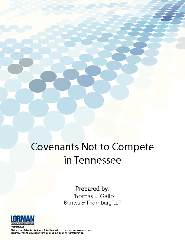 Covenants Not to Compete in Tennessee