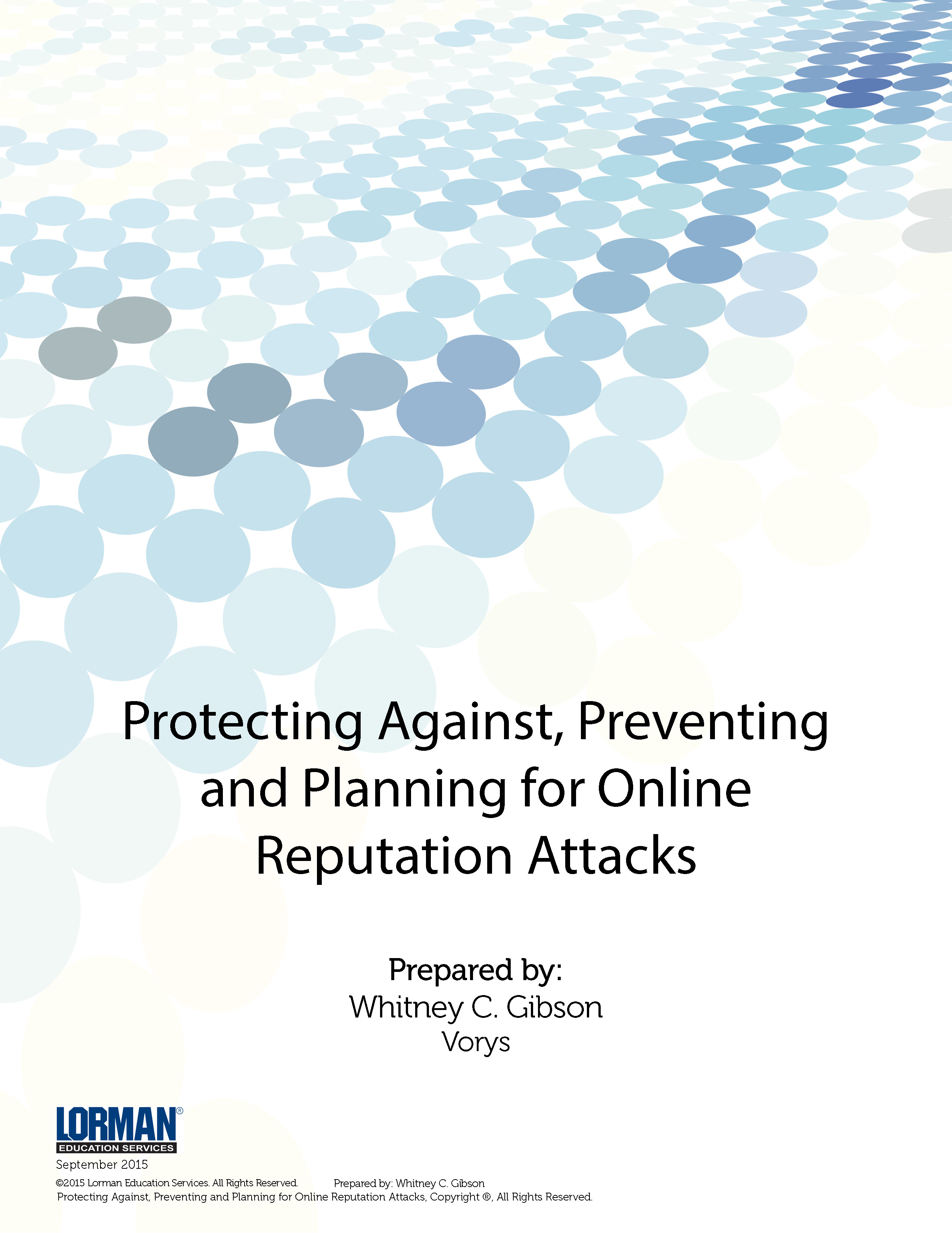 Protecting Against, Preventing and Planning for Online Reputation Attacks