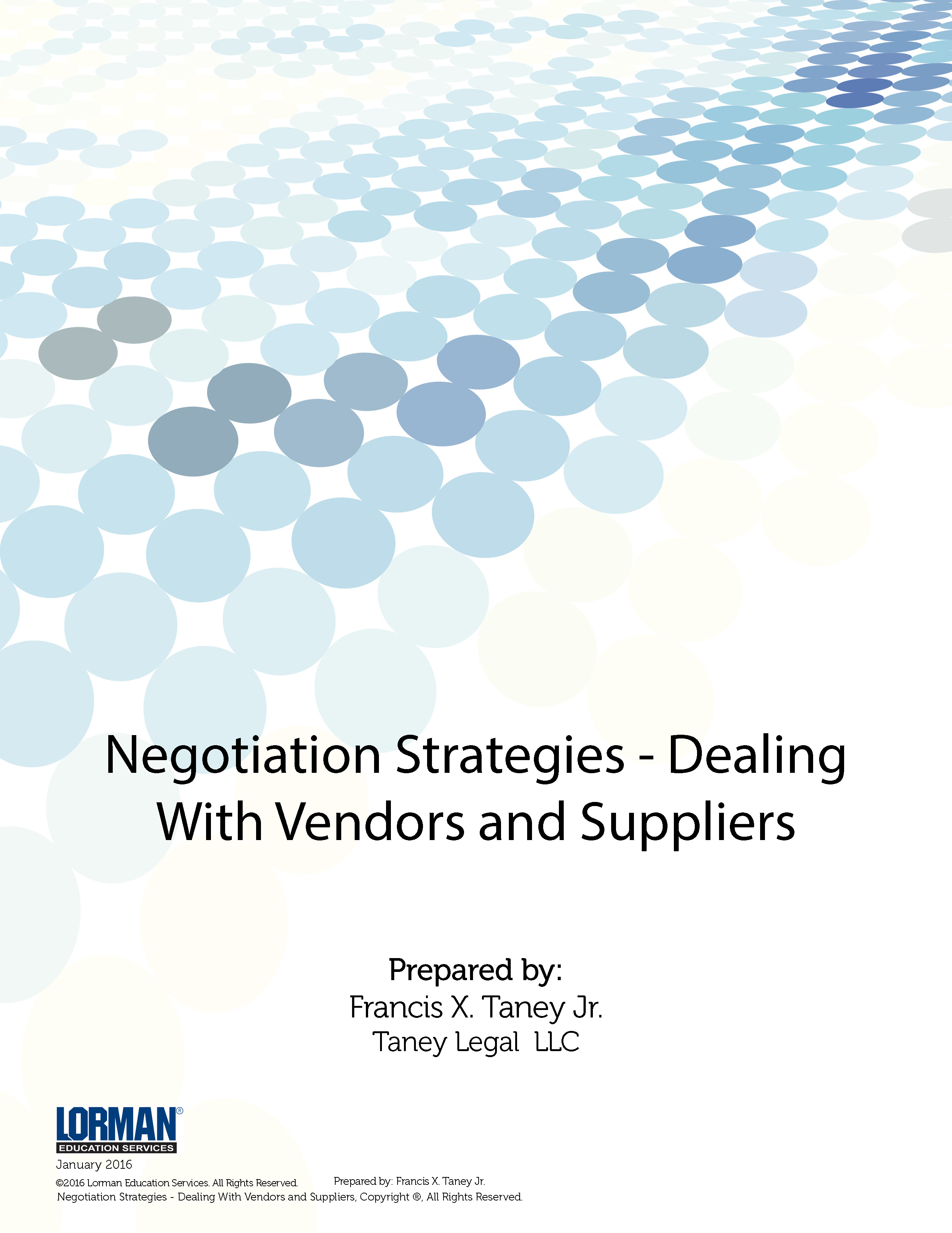 Negotiation Strategies - Dealing With Vendors and Suppliers