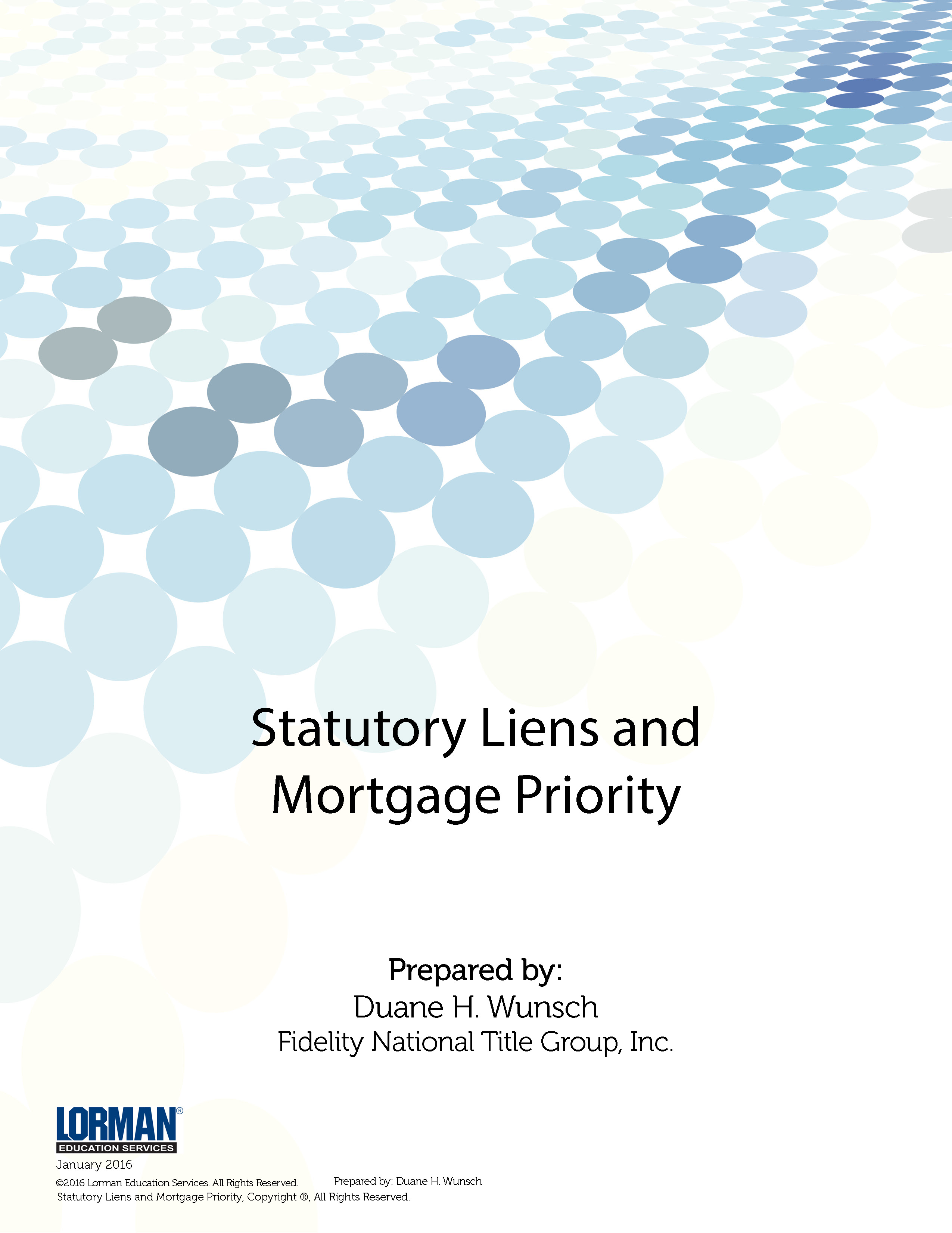 Statutory Liens and Mortgage Priority