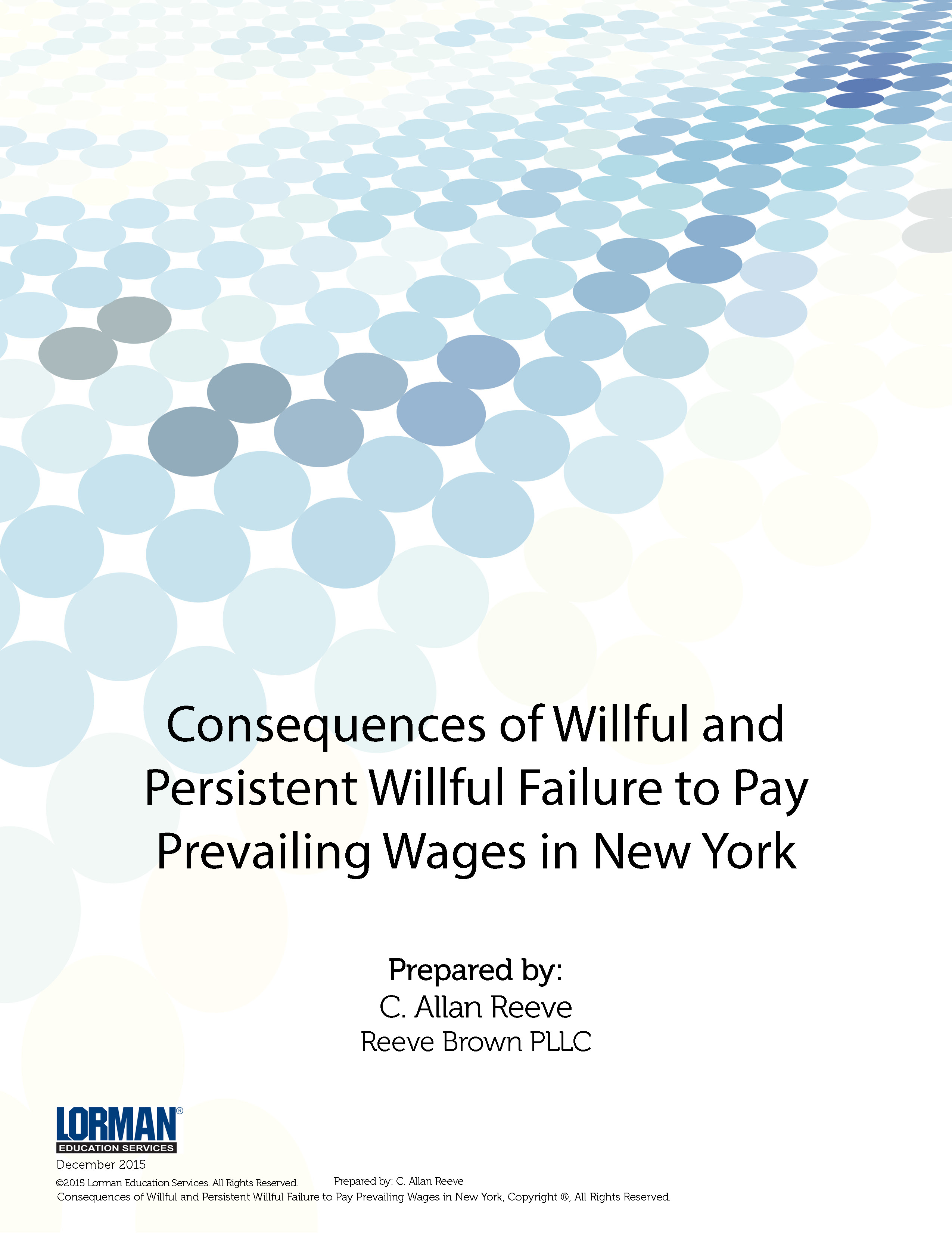 Consequences of Willful and Persistent Willful Failure to Pay Prevailing Wages in New York