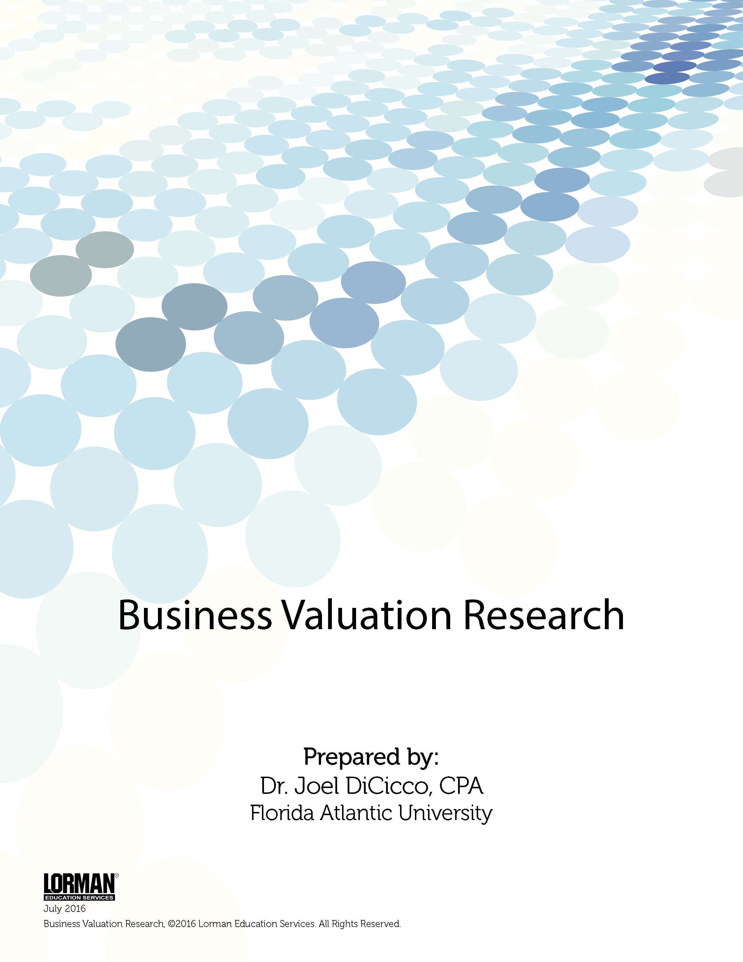 Business Valuation Research