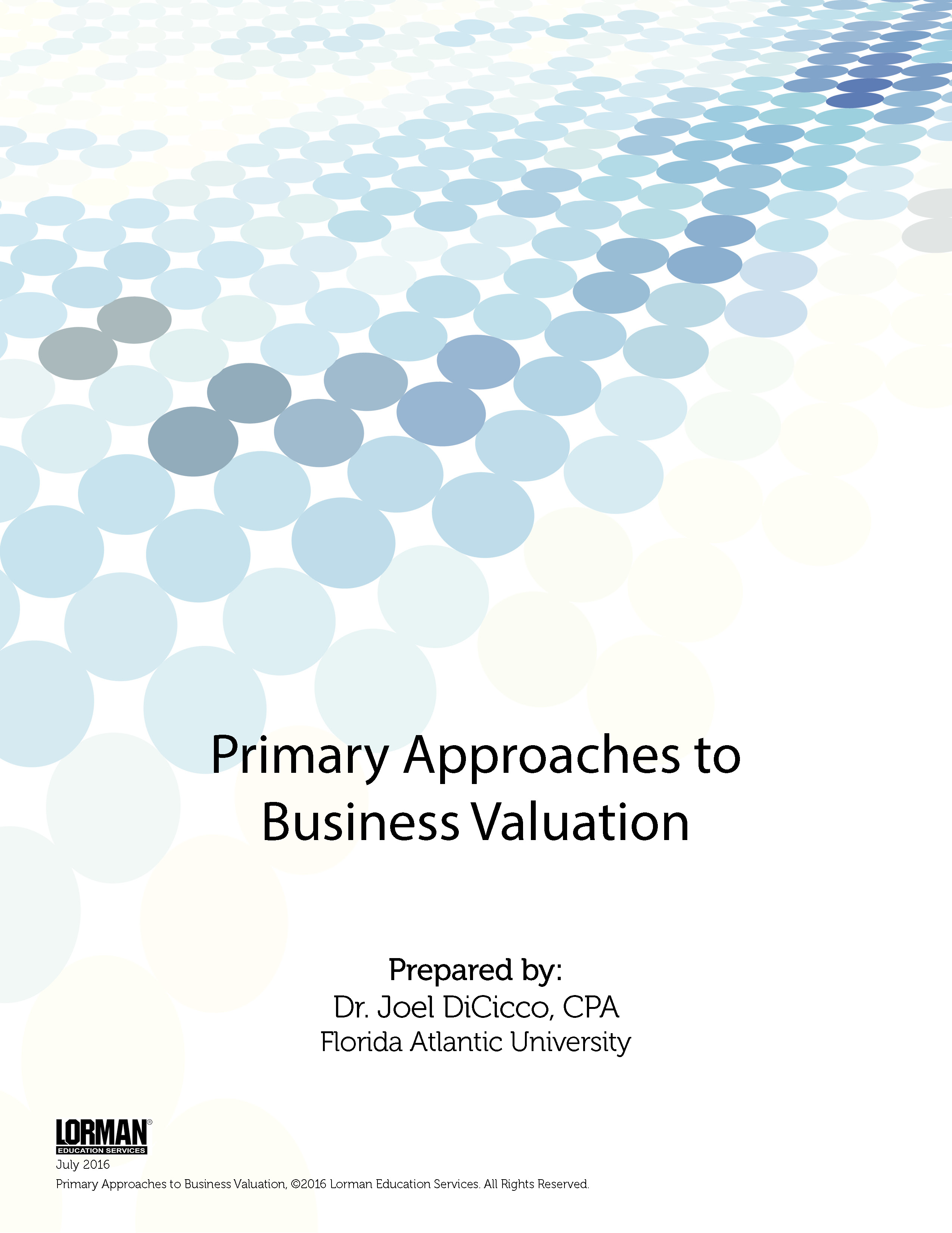 Primary Approaches to Business Valuation 