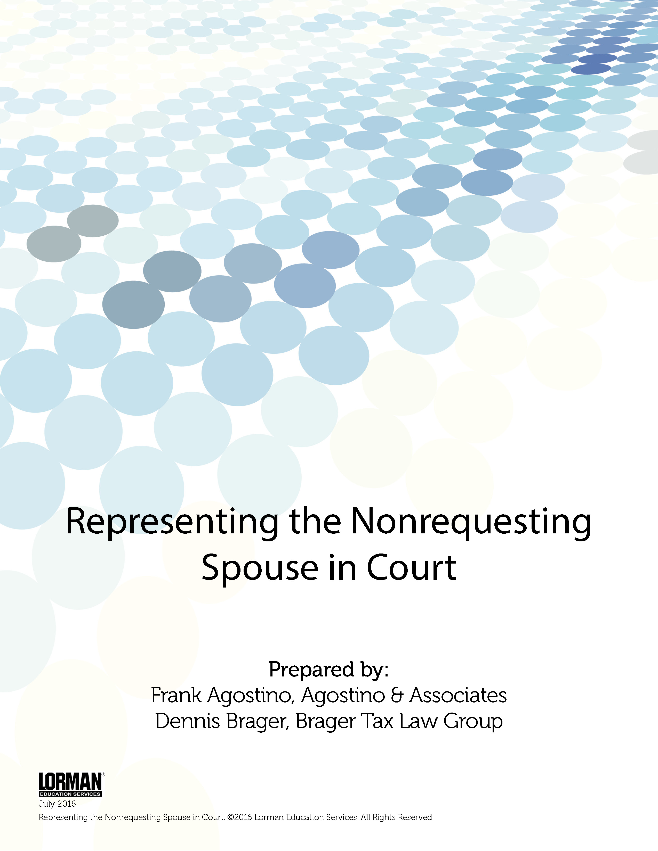 Representing the Nonrequesting Spouse in Court