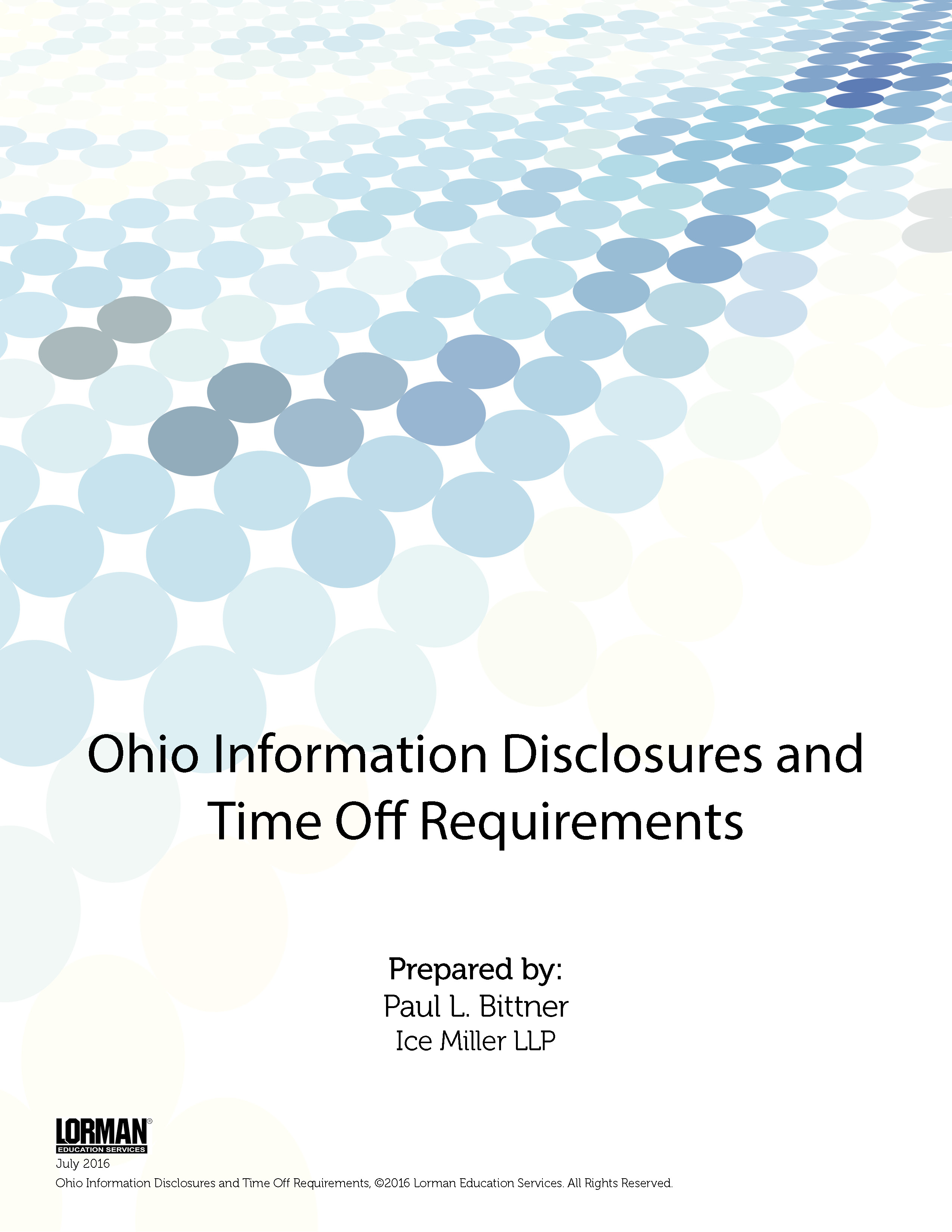 Ohio Information Disclosures and Time Off Requirements