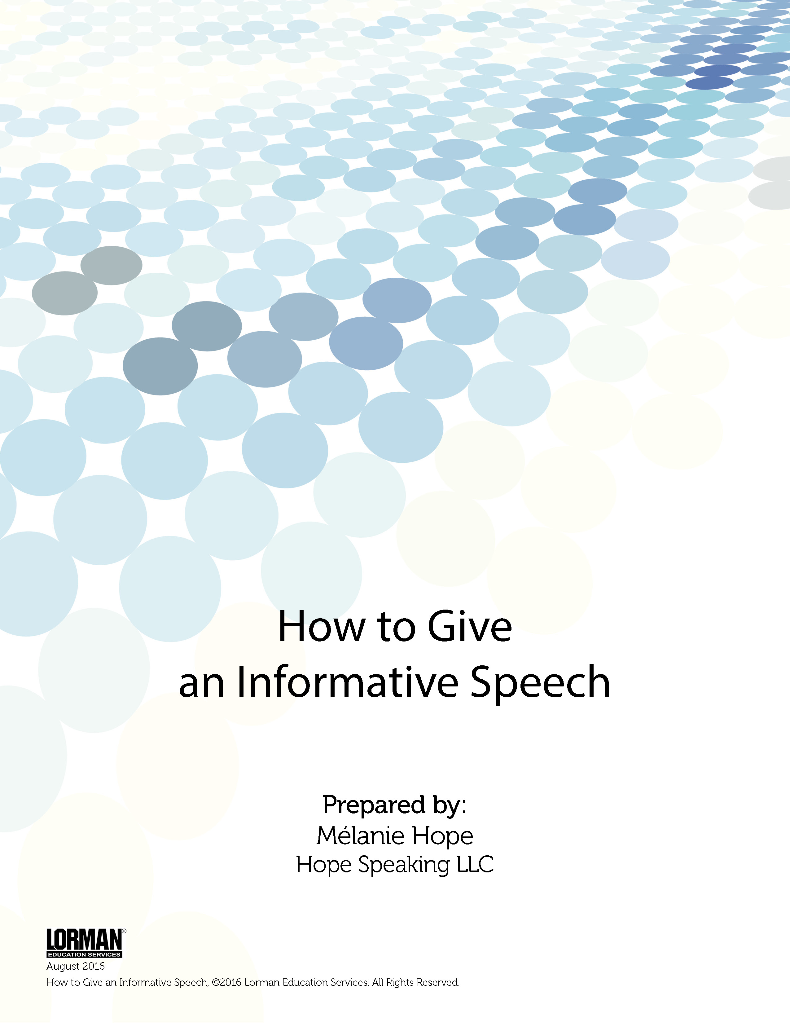 How to Give an Informative Speech