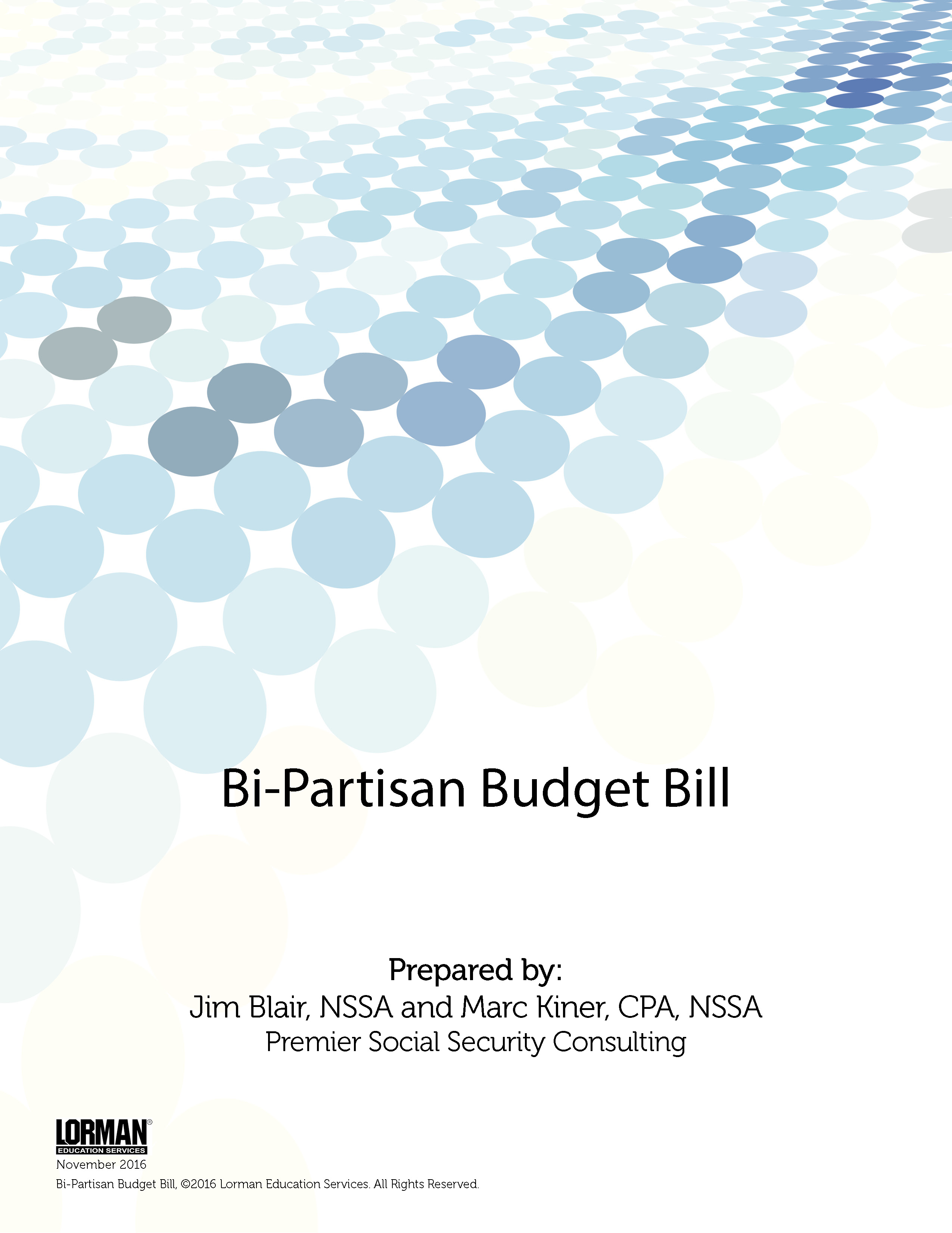 Social Security Basics Bi-Partisan Budget Bill