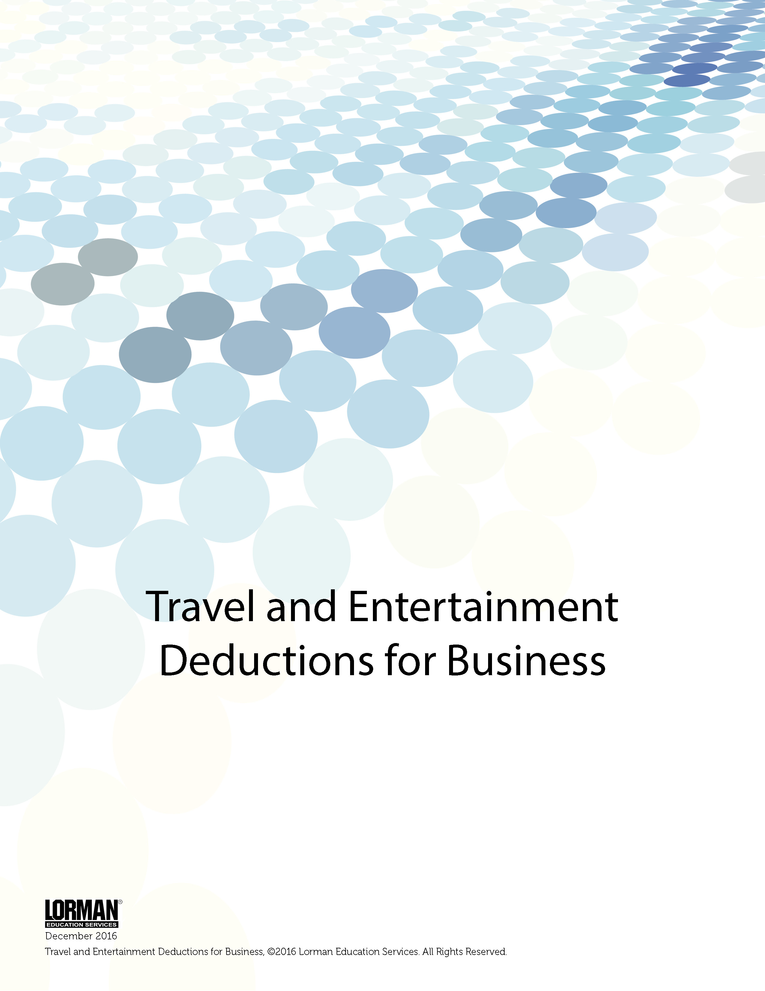 Travel and Entertainment Deductions for Business