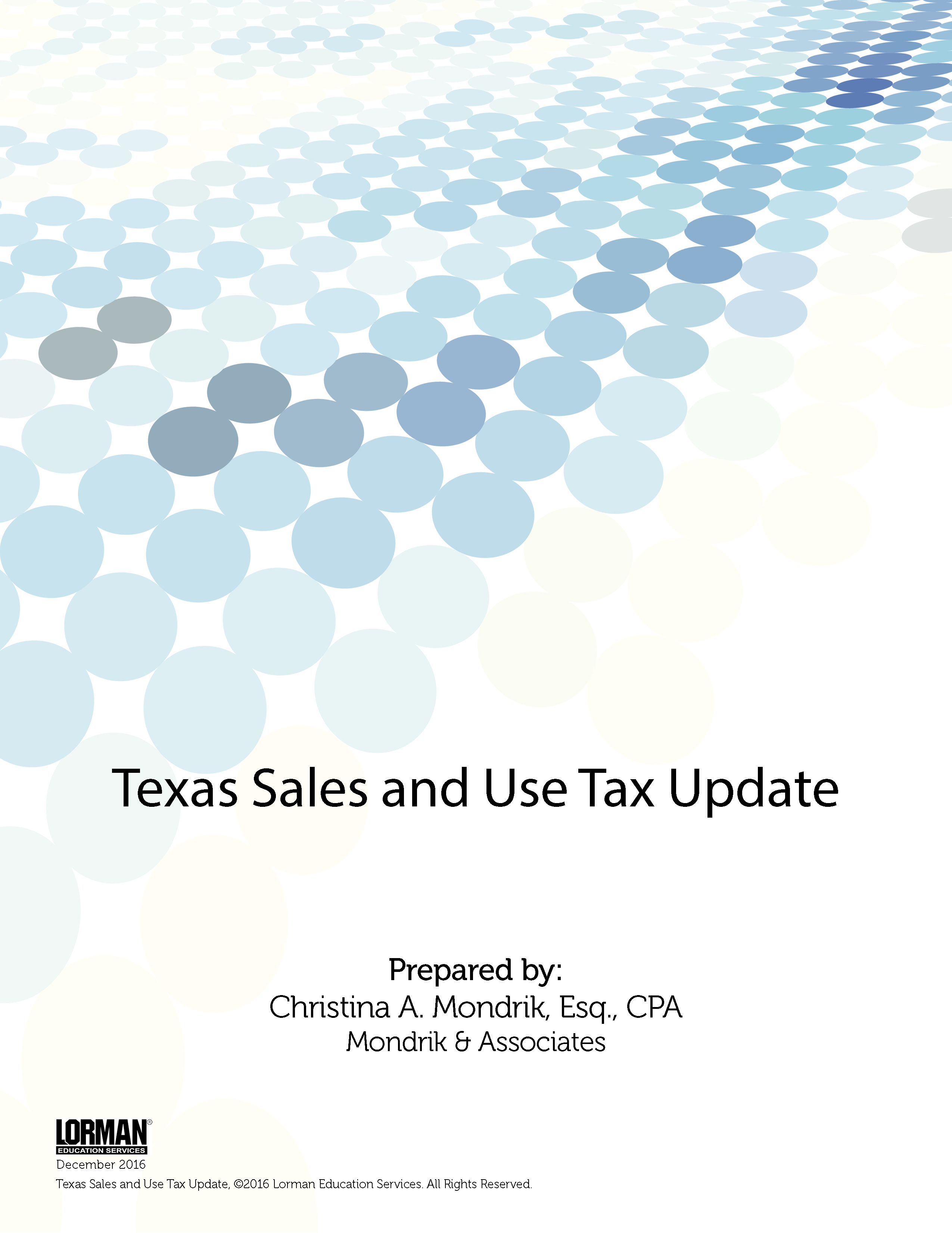 Texas Sales and Use Tax Update