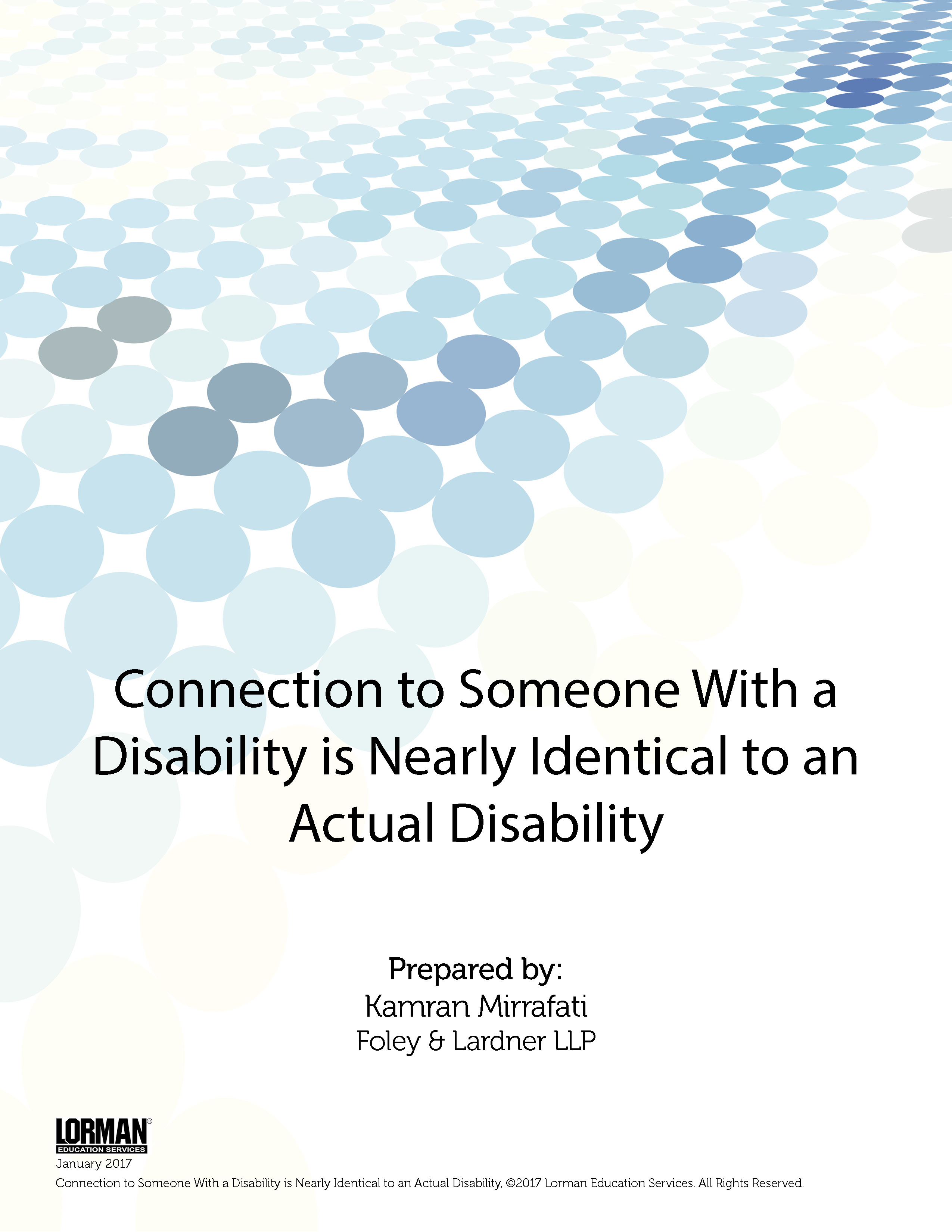 Connection to Someone With a Disability is Nearly Identical to an Actual Disability