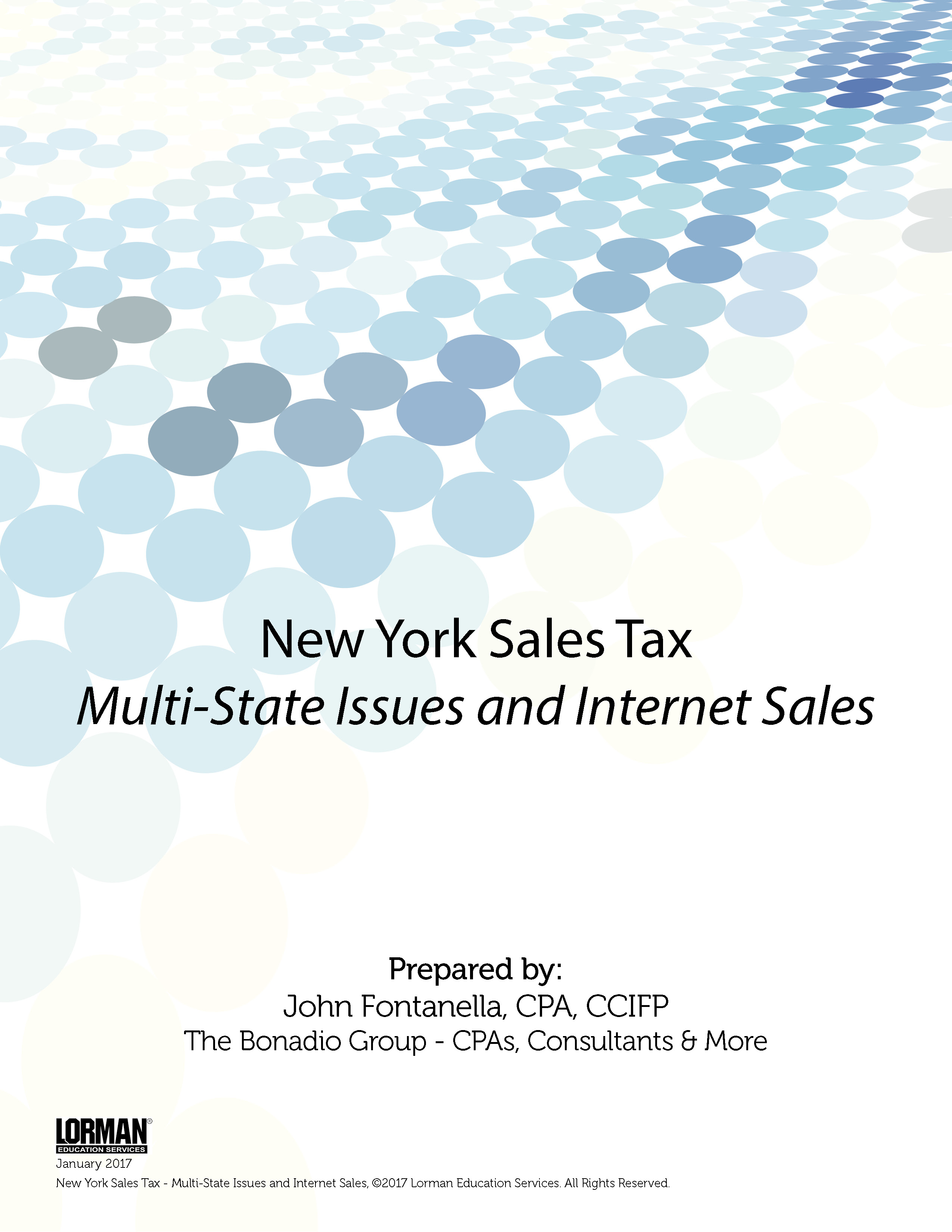 New York Sales Tax - Multi-State Issues and Internet Sales