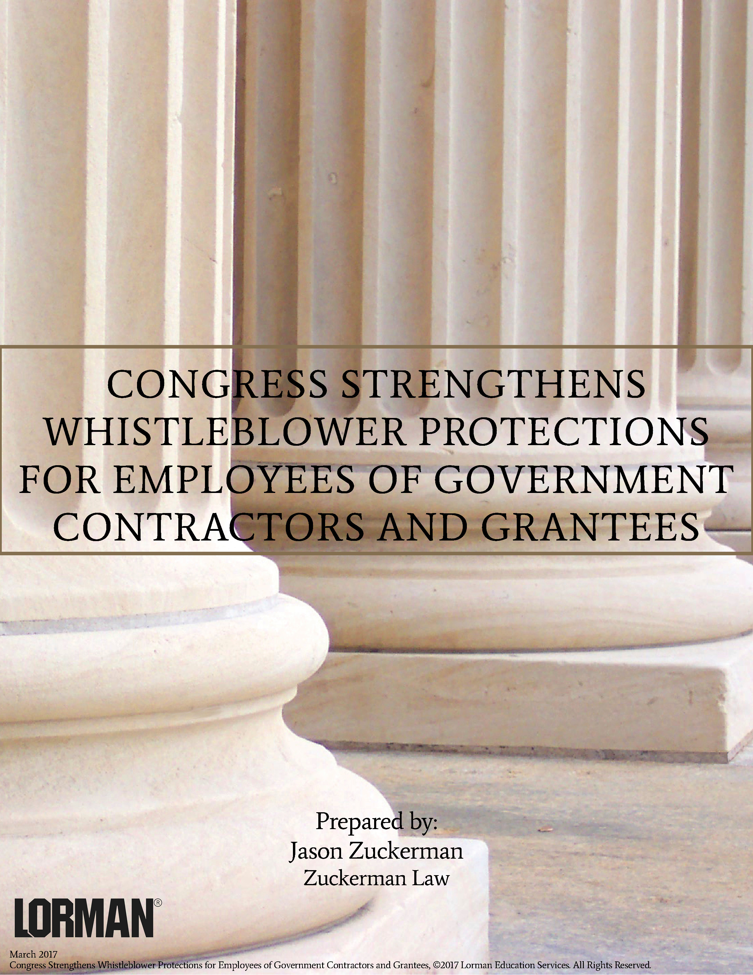 Congress Strengthens Whistleblower Protections for Employees of Government Contractors and Grantees