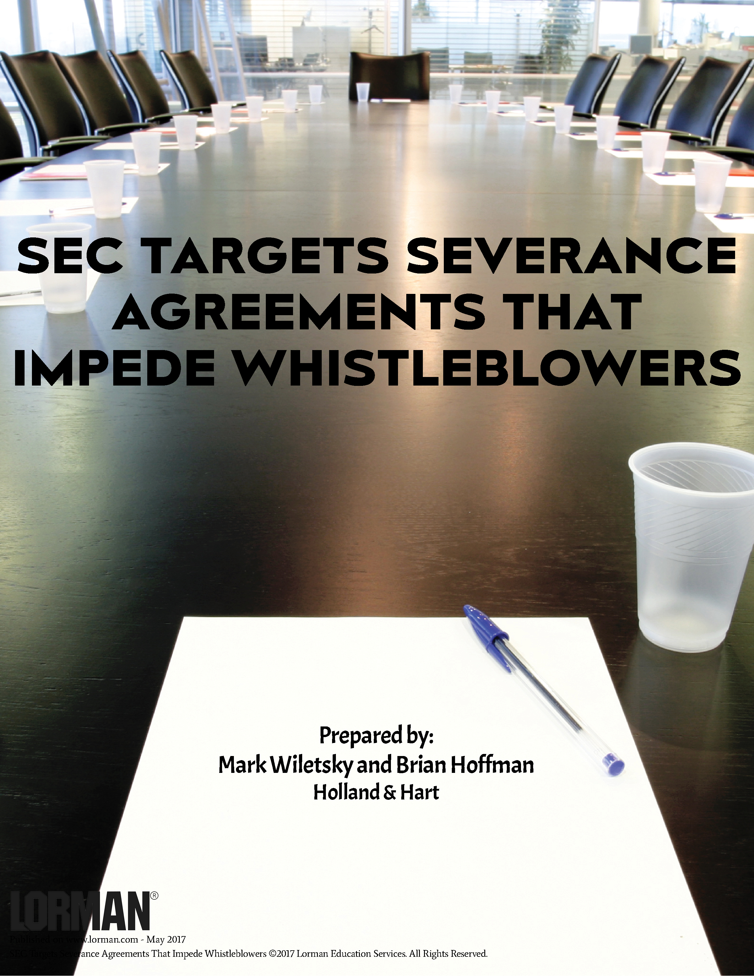 SEC Targets Severance Agreements That Impede Whistleblowers